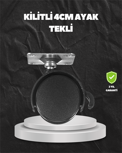 Kilitli 4 cm Evrensel Tekerlek Ayak Tek Adet