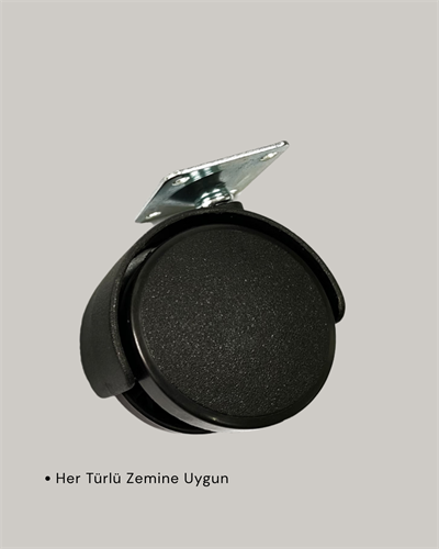 Kilitsiz Mini Tekerlek Ayak 4 cm 4’lü Set Kolay Montaj