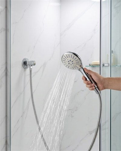 Kireç Önleyici El Duşu Seti Spiral Duş Hortumu Hareketli Duş Askısı