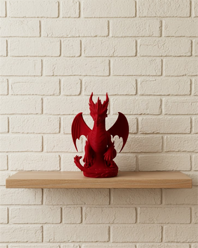 Kırmızı Ejderha Biblo 12 cm Dekoratif Fantastik Obje Hediyelik Süs Eşyası