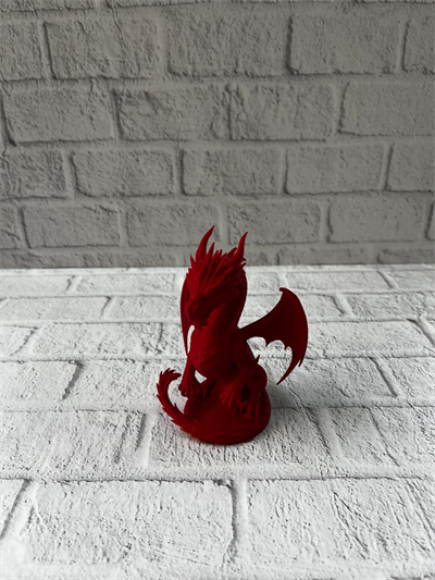 Kırmızı Ejderha Biblo 12 cm Dekoratif Fantastik Obje Hediyelik Süs Eşyası
