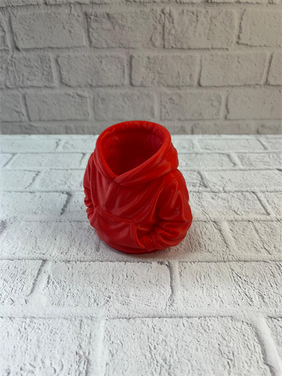 Kırmızı Hoodie Kalemlik 10x10 cm Masa Üstü Düzenleyici