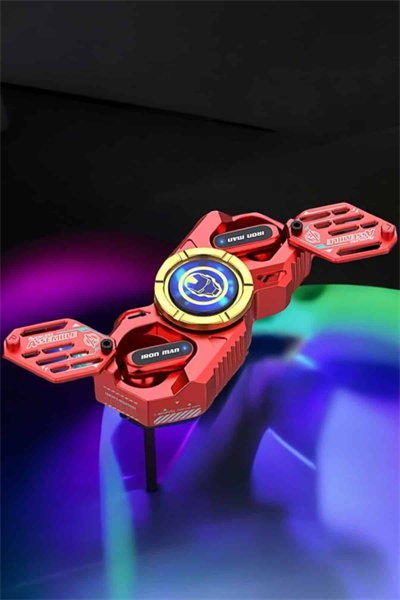 Kırmızı Kablosuz Bluetooth Kulaklık Stres Çarklı Oyuncu Kulaklığı