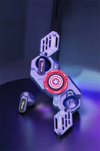 Kırmızı Kablosuz Bluetooth Kulaklık Stres Çarklı Oyuncu Kulaklığı