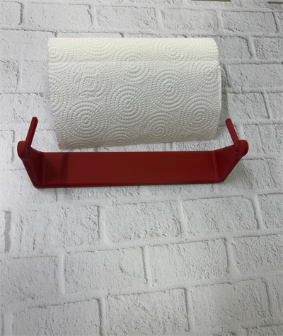 Kırmızı Peçete Askısı Mutfak Duvar Tipi Peçetelik Organizer