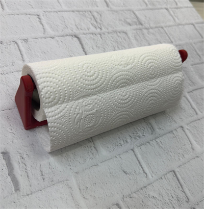 Kırmızı Peçete Tutucu Dayanıklı Duvar Tipi Kağıt Havlu Askısı