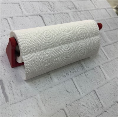 Kırmızı Peçete Tutucu Duvara Monte Pratik Kağıt Havlu Askısı