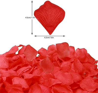 Kırmızı Renk Gül Yaprağı – 5 Paket 500 Adet