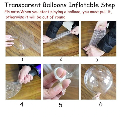 Kırmızı Simli Yuvarlak Şeffaf Balon 24 İnç