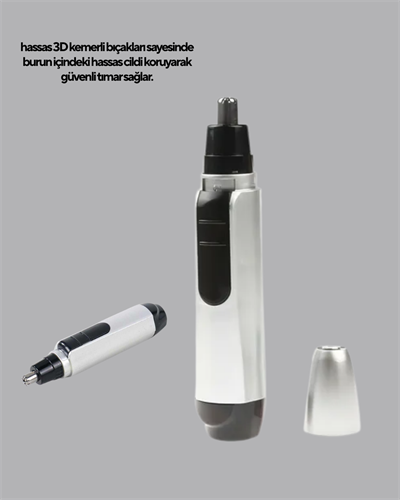 Kişisel Burun ve Kulak Tıraş Makinesi 3D Kavisli Bıçak ve Kompakt Tasarım