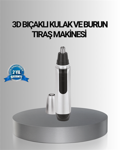 Kişisel Burun ve Kulak Tıraş Makinesi 3D Kavisli Bıçak ve Kompakt Tasarım