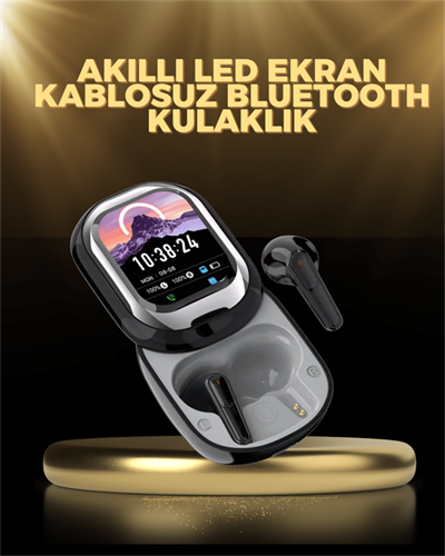 Kişiselleştirilebilir LED Ekranlı Bluetooth Kulaklık – Oyun & Müzik Modlu