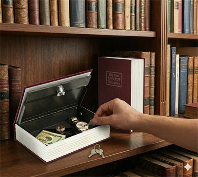 Kitap Görünümlü Gizli Kasa