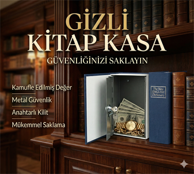 Kitap Görünümlü Gizli Kasa