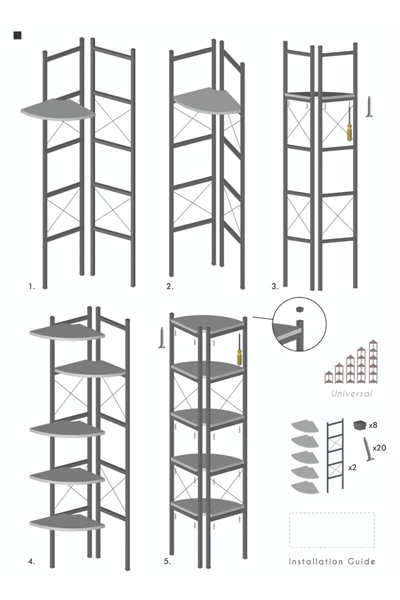 Kitaplık Çiçeklik 6 Raflı Beyaz Çok Amaçlı Stand Altı Bölmeli 160*30*43