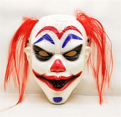 Kızıl Saçlı Joker Palyaço Maskesi