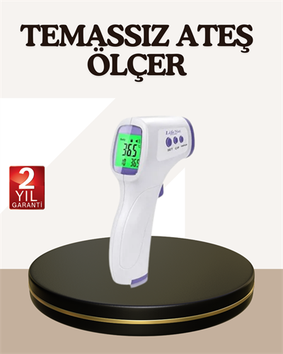 Kızılötesi Alından Temassız Ateş Ölçer Akıllı Sesli Uyarı