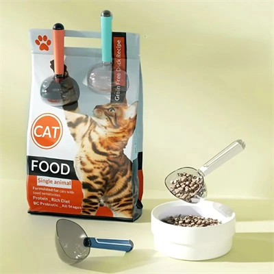 Klipsli Ölçekli Kedi Köpek Mama Küreği