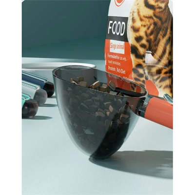 Klipsli Ölçekli Kedi Köpek Mama Küreği