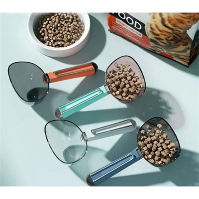 Klipsli Ölçekli Kedi Köpek Mama Küreği