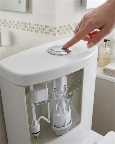 Klozet Rezervuar İç Takımı Basmalı Sistem Ayarlanabilir Şamandıralı Su Tahliye Mekanizması