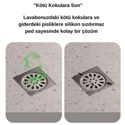 Koku Önleyici Silikon Gider Kapağı