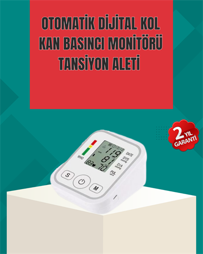 Kol Tipi LCD Ekranlı Elektronik Tansiyon Monitörü