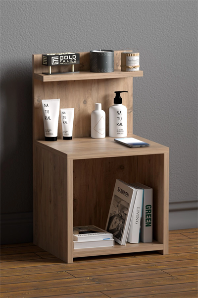 Komodin Raf Salon Ofis Dolabı Ceviz