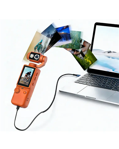 Kompakt 4K Gimbal Kamera 180 Derece Döner Başlık Stabil Video ve Vlog Uyumlu