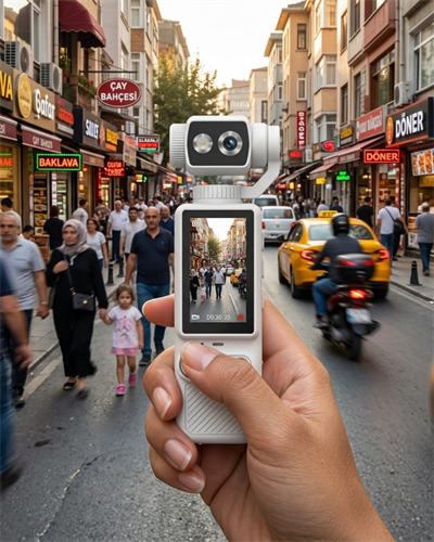 Kompakt 4K Video Kamera Otomatik Netleme ve Dahili Işık Destekli El Kamerası