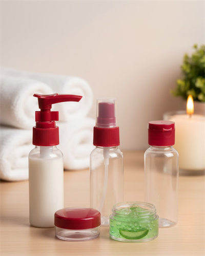 Kompakt 5’li Seyahat Şişesi Seti Şeffaf Kozmetik Kaplar