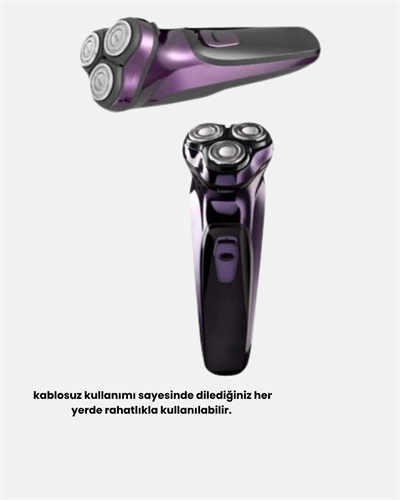 Kompakt Şarjlı Saç Sakal Tıraş Makinesi Kuru Kullanım Özellikli