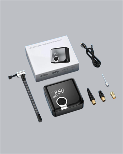 Kompakt Tasarımlı LED Işıklı Taşınabilir Hava Kompresörü