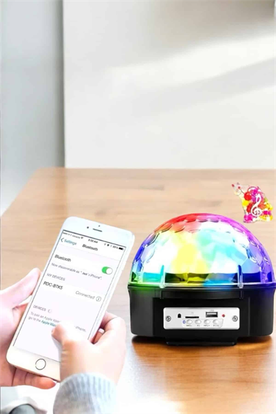Kompakt Tasarımlı, Telefon Kontrollü Disko Topu Işıkları