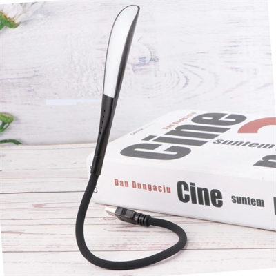 Kompakt USB Siyah 14 Ledli 3 Kademeli Dokunmatik Okuma Lambası