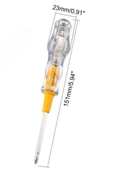 Kontrol Kalemi Çift Başlıklı Şeffaf Elektrik Testi Değişken Uçlu