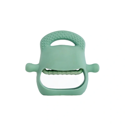 Koyu Yeşil Bebek Silikon Diş Kaşıyıcı