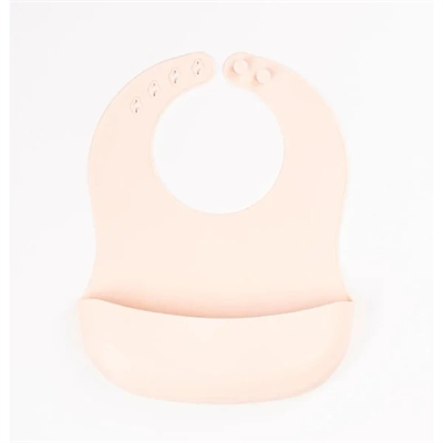 Krem Rengi 3’lü Silikon Yemek Seti – Önlük + Diş Kaşıyıcılı Kaşık + Vakumlu Tabak