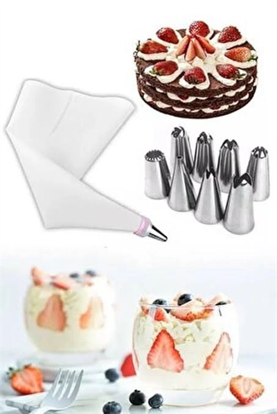 Krema Sıkma Seti 10 Parça