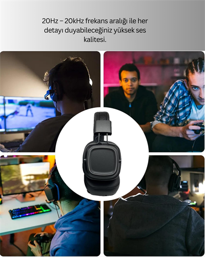 Kristal Netliğinde Ses ve Güçlü Baslı Kablosuz Kulak Üstü