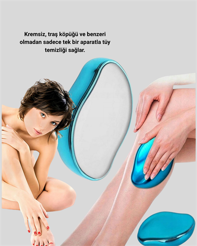 Kristal Tüy Alıcı Epilatör Kremsiz Kullanım Yüz ve Vücut İçin