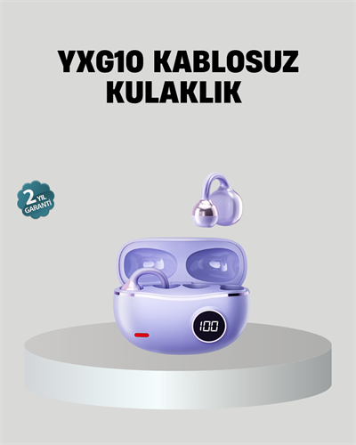 Kulak Arkası Klipsli Bluetooth Kulaklık YXG10 Silikon Malzemeli Ergonomik