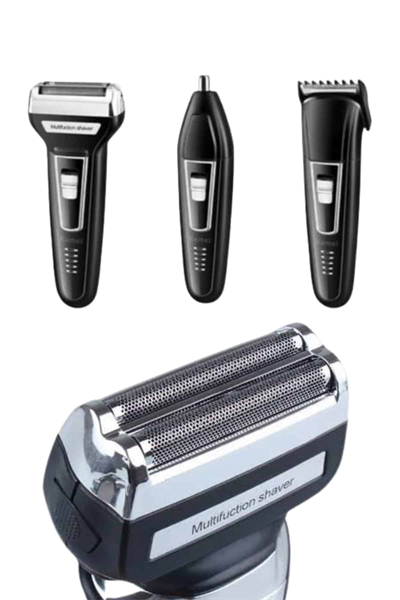 Kulak Burun Kıl Kesme Ense Yanak Tıraş Seti 3 Başlıklı Profesyonel