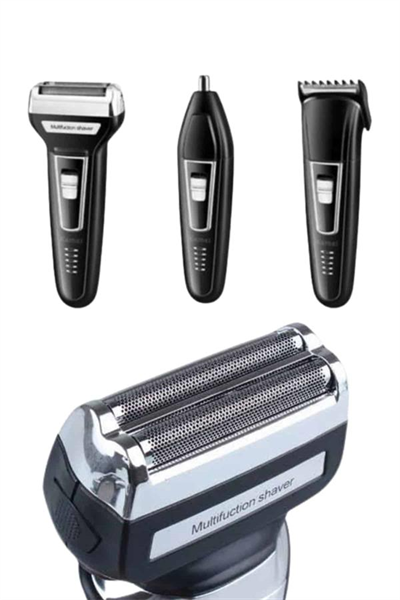 Kulak Burun Kıl Kesme Ense Yanak Tıraş Seti 3 Başlıklı Profesyonel