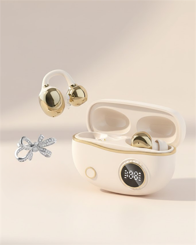 Kulak Klipsli Bluetooth Kulaklık Kompakt ve Hafif 2 Kurdele Küpe Hediyeli