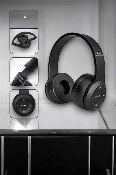 Kulak Üstü TF Kart ve AUX Destekli Ergonomik Bluetooth Kulaklık