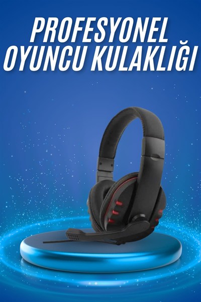 Kulaklığı Kulak Üstü Kablolu Stereo Mikrofonlu Yumuşak Kulak Yastığı