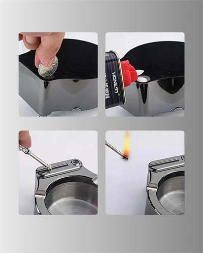 Küllük ve Çakmak Birleşik Set Paslanmaz Çelik Gövde