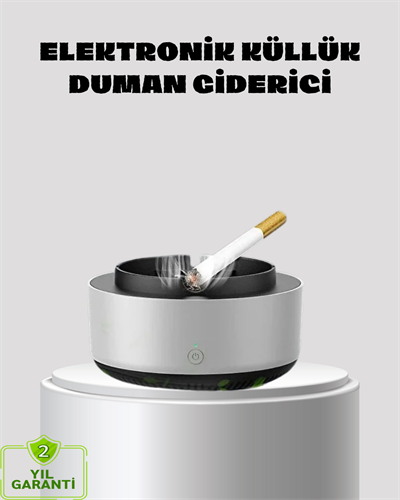 Küllük ve Hava Temizleyici 2’si 1 Arada – Sigara Kokusu Giderici, Araba ve Ofis İçin