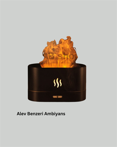 Kumandalı Alev Görünümlü LED Hava Nemlendirici Buhar Makinesi